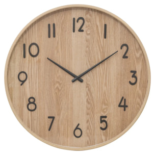 Horloge Ivana bois clair D55cm