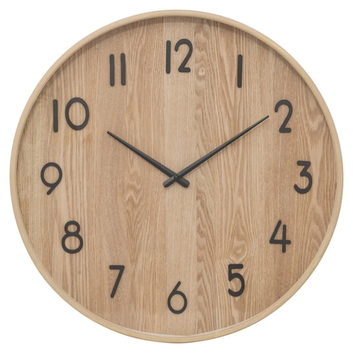 Horloge Ivana bois clair D55cm