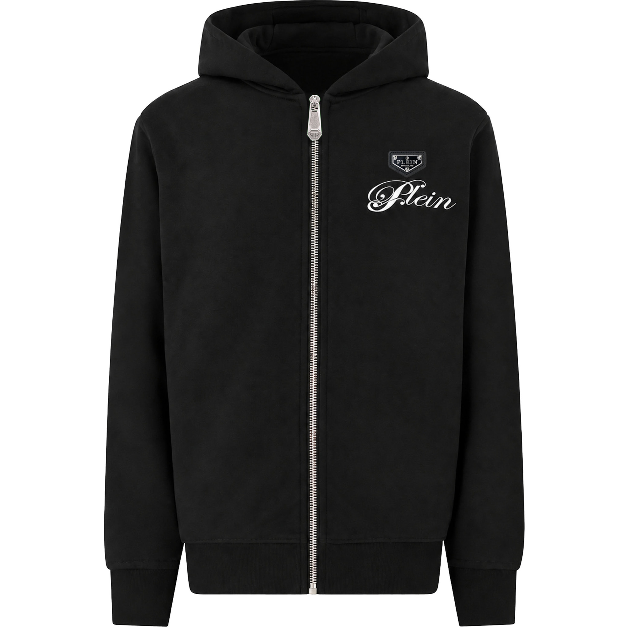 PHILIPP PLEIN Felpa con zip e cappuccio TEDDY