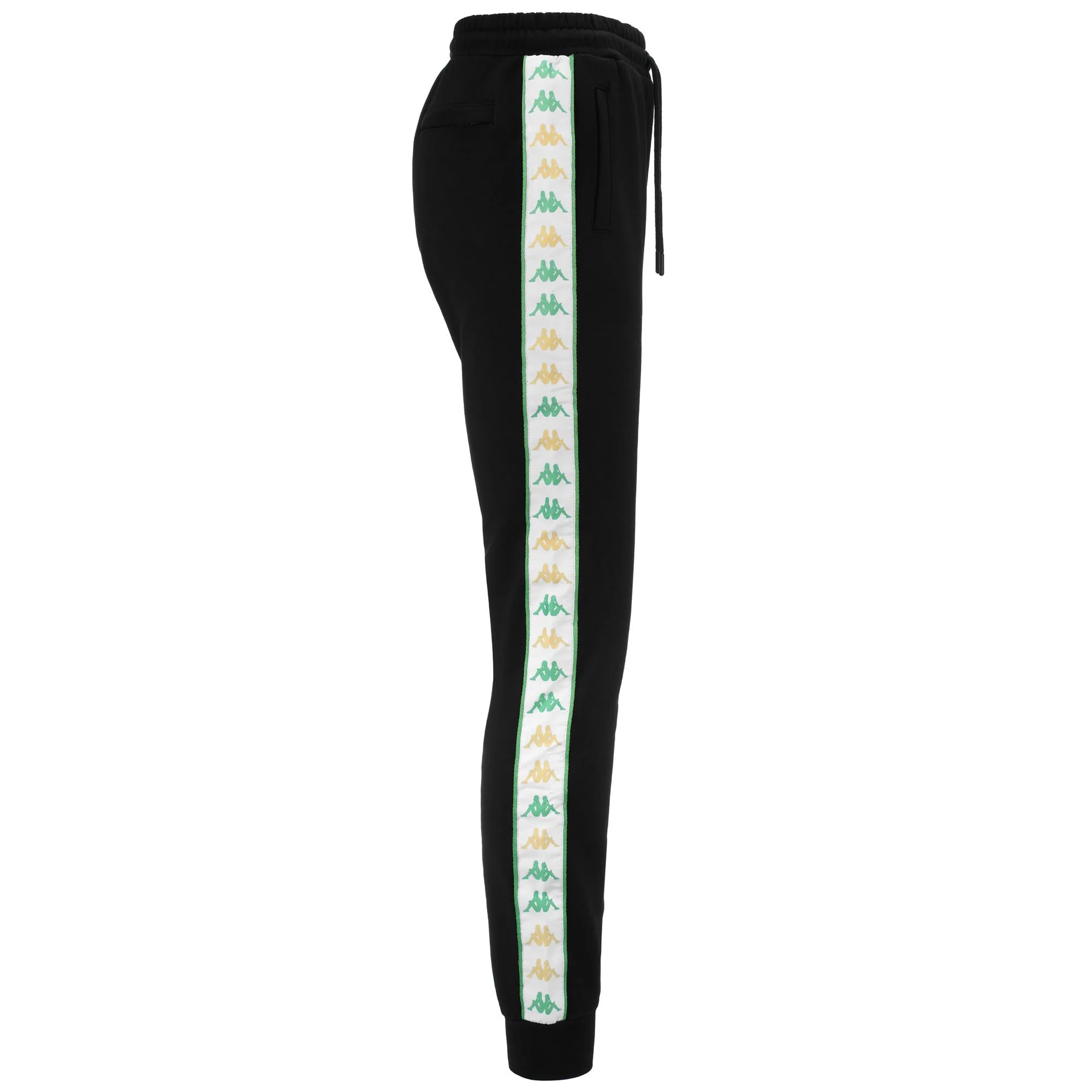Kappa Pantaloni SPORT TROUSERS 222 BANDA ALANZI 2 Nero