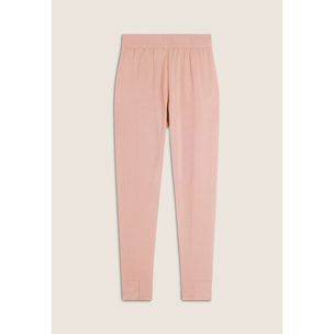 Pantalone donna in felpa di viscosa con vita in costina