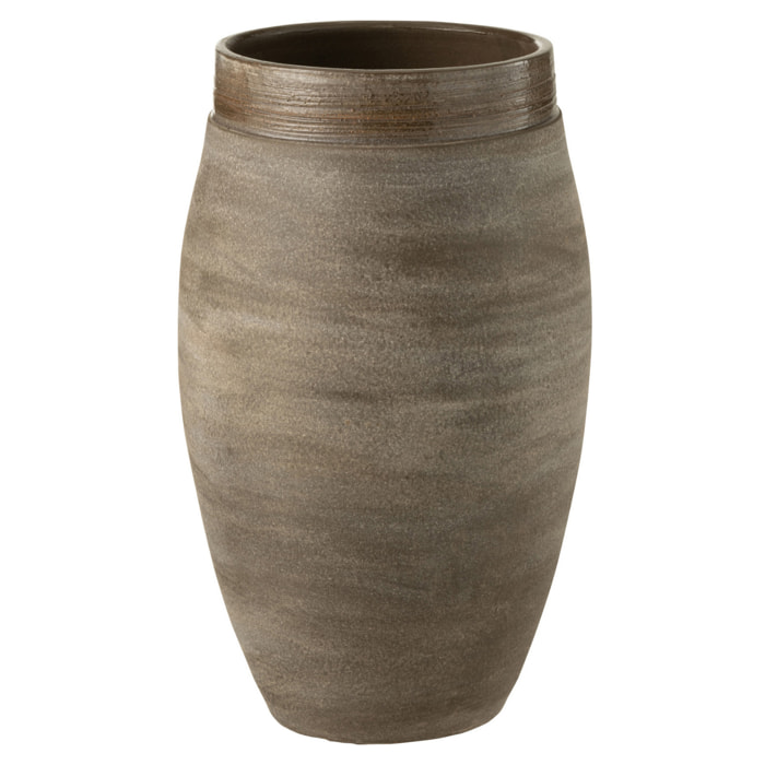 J-Line vase Gio - céramique - marron - small - 37 cm de hauteur
