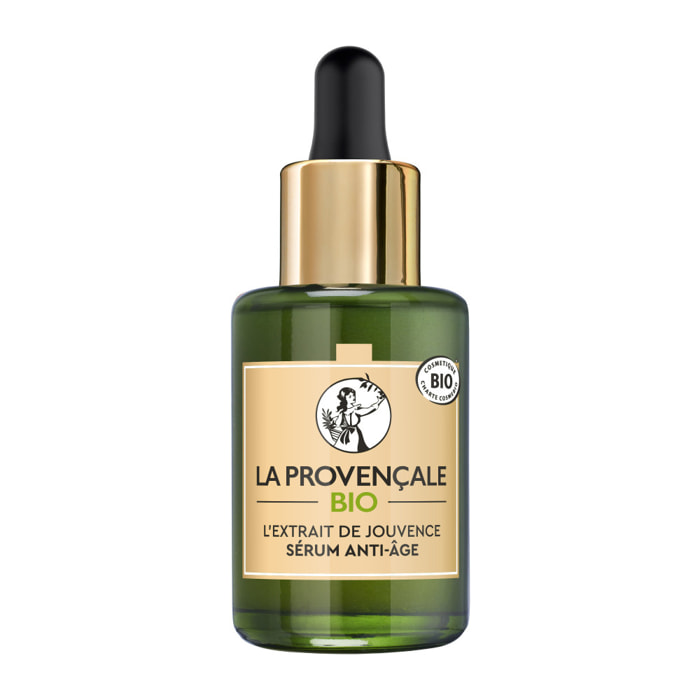 La Provençale Oleo-Jeunesse - Sérum Booster d'Hydratation Anti-âge - Omégas d'huile d'Olive verte & Acide hyaluronique - Tous ty