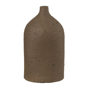 J-Line Vase Enya Bouteille Ceramique Marron Medium