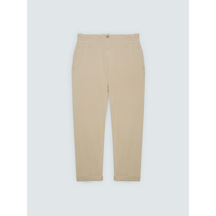 Fiorella Rubino - Pantaloni Balloon in cotone - Beige