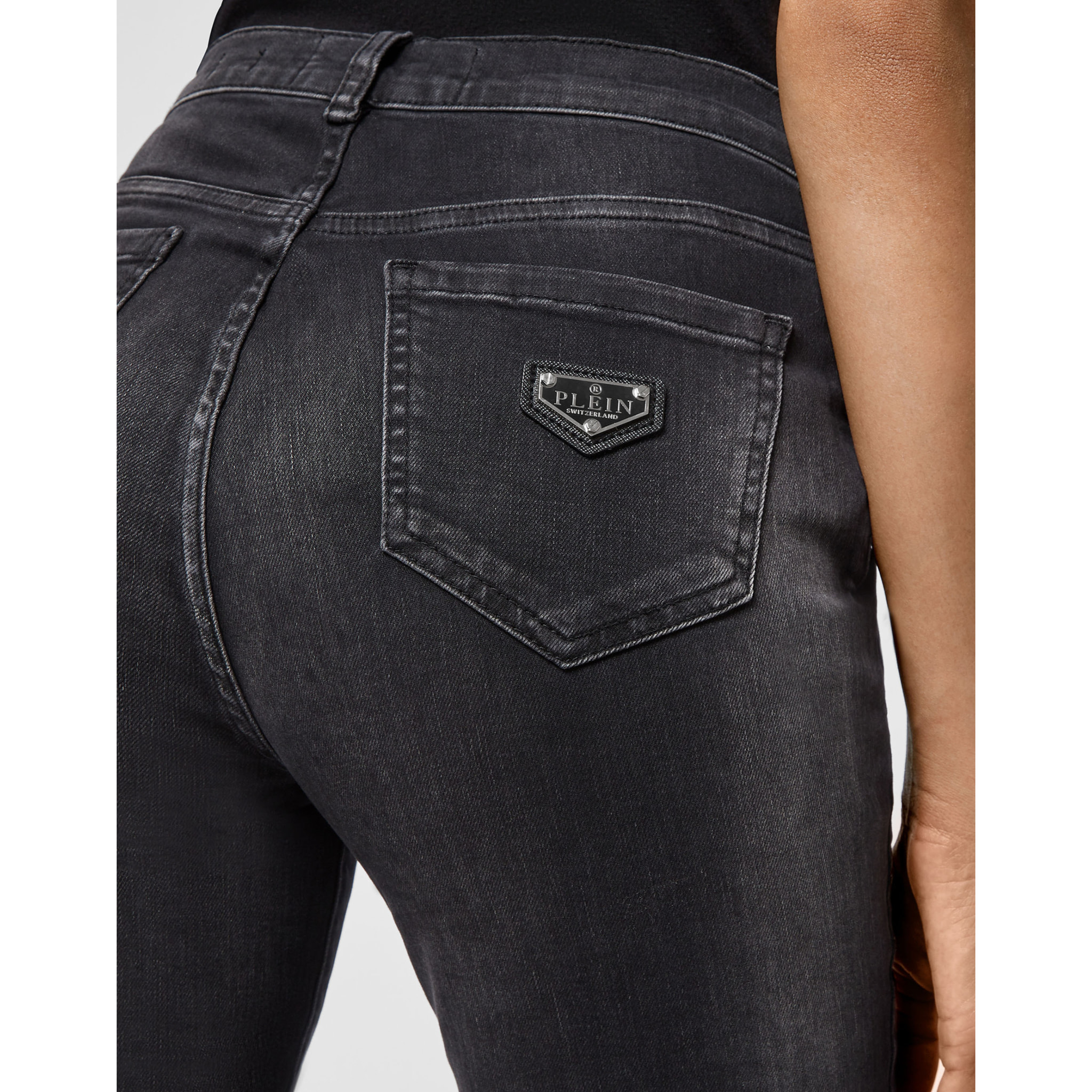 PHILIPP PLEIN Jegging de cintura alta
