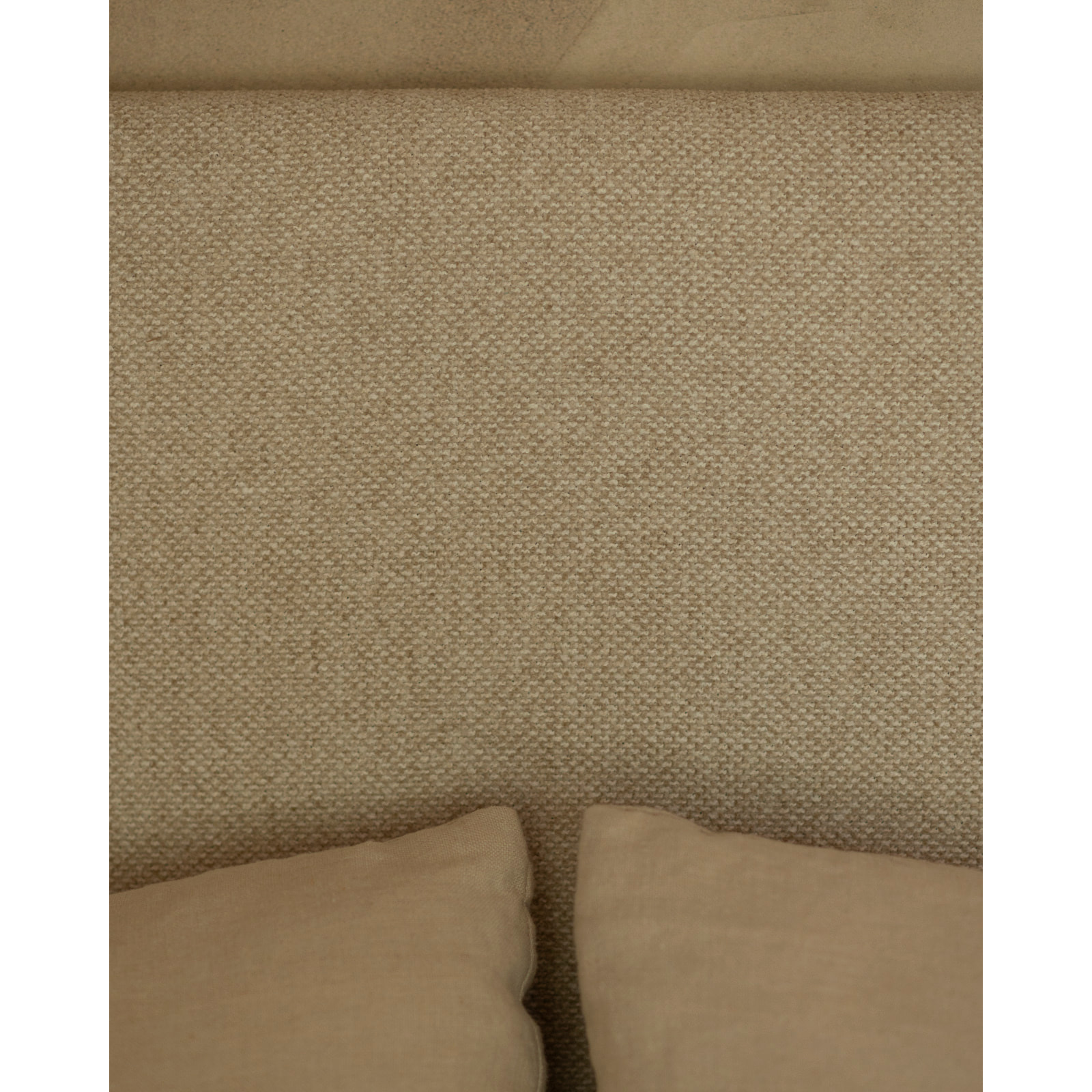 Tête de lit tapissée en beige en différentes tailles