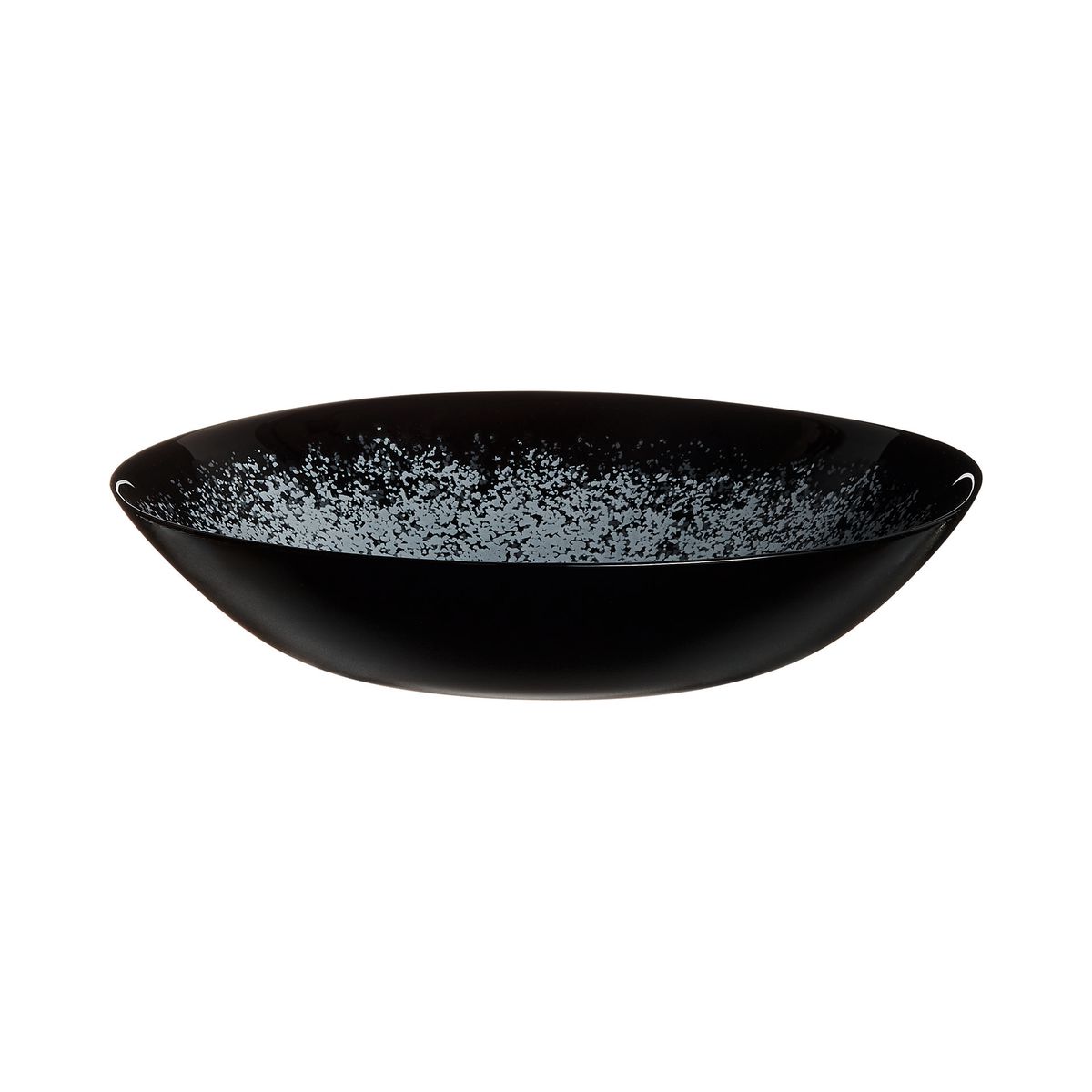 6 assiettes creuses noires 20 cm Slate - Luminarc