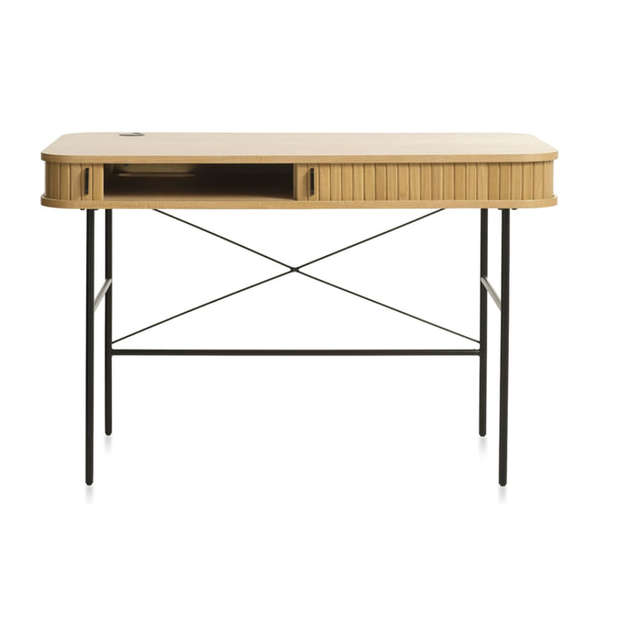Bureau bois naturel alba 120x60cm