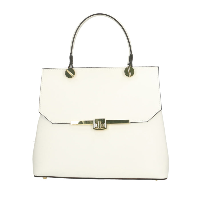 Borsa a mano da Donna Dea in Vera Pelle Made in Italy 23x27x12 cm