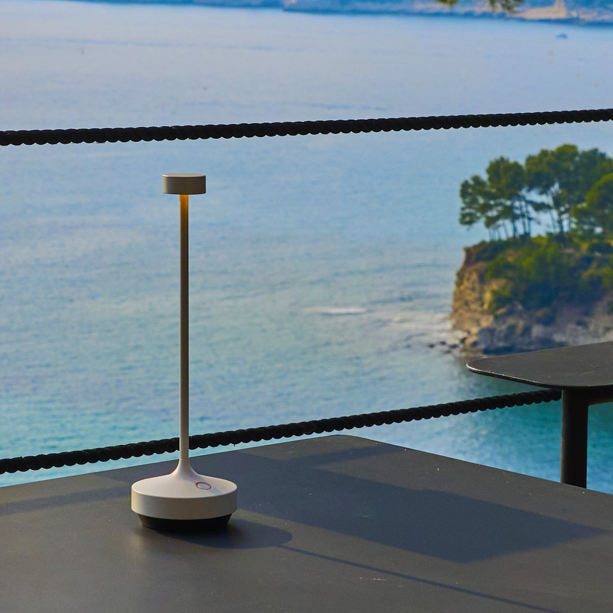 Lampe de table sans fil RUBY Blanc H25cm