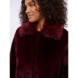 Fiorella Rubino - Abrigo de peluche - Burgundy