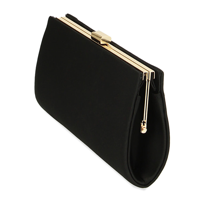 Pochette nera in tessuto