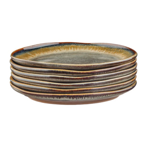 Assiette GENESIS Ø20,5cm - 6 pièces - Basalte