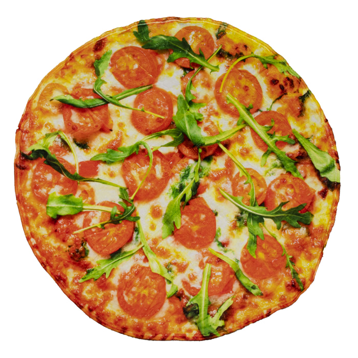Coperta calda in flanella, 120 cm design Pizza Vegetariana