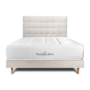 Lit Windsor Sommier bouclette - pieds bois