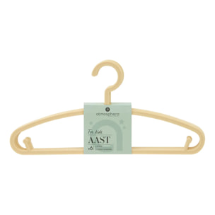 6 cintres enfant Aast jaune