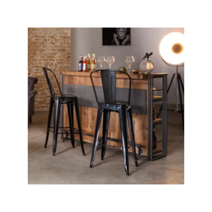 Bar en bois & métal style industriel - ATELIER