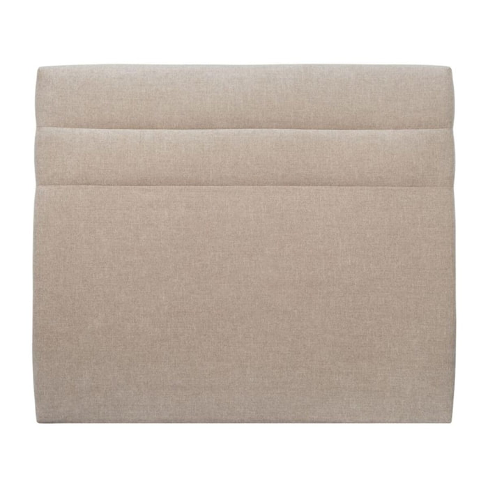 Tete de lit Bandes Horizontales Tissu - Rembourrée A poser