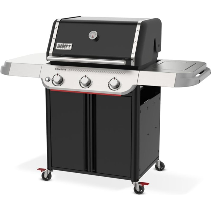 Barbecue gaz WEBER Genesis E-315W Plancha, sur chariot, 3 brûleurs, surface de cuisson 68 x 48 cm