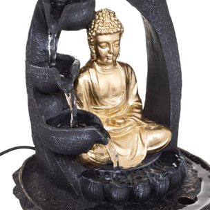 Fontaine "Bouddha" - doré H27 cm