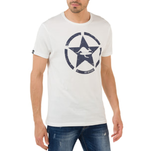 T-shirt in cotone 150 gr Hot Buttered Goldenbreed Colore Bianco