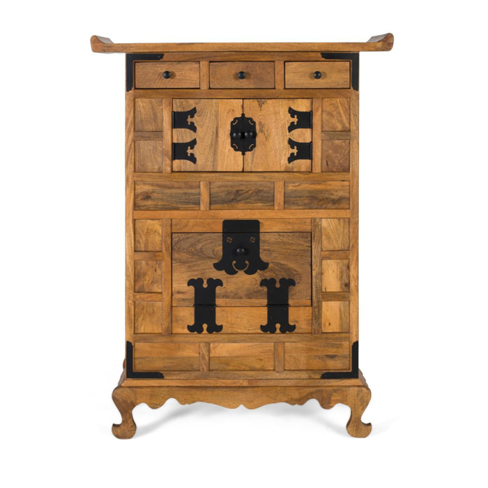 Aparador de Madera de Mango 91 Cm Estilo Oriental