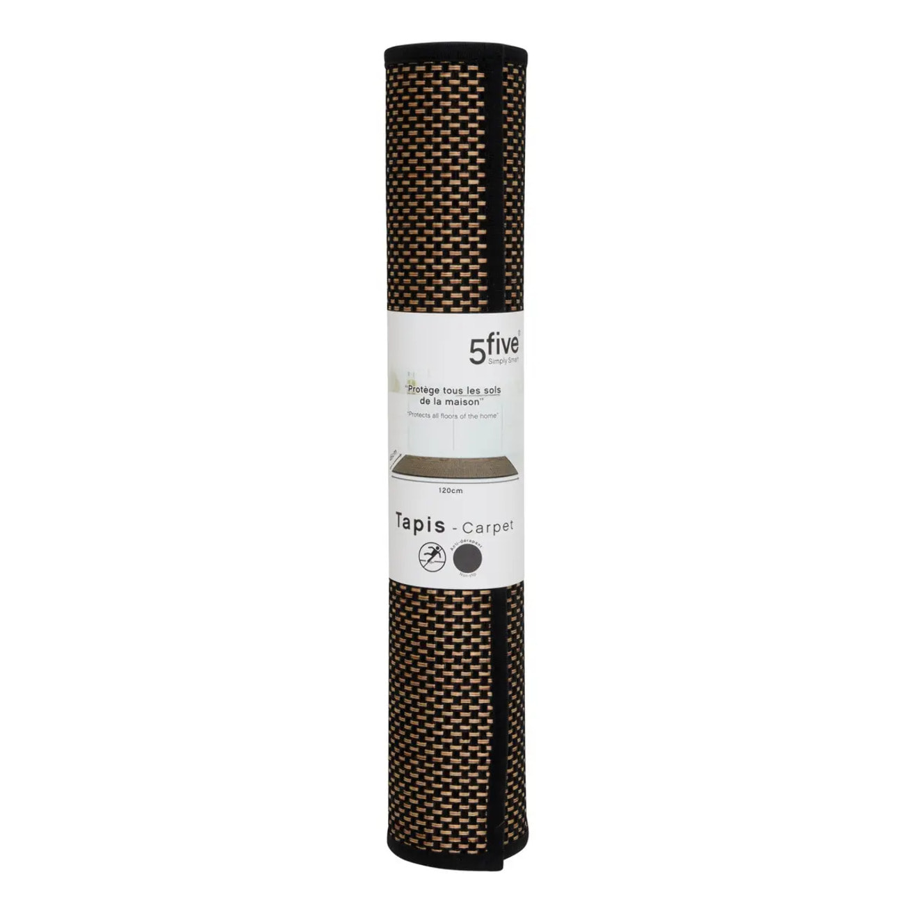 Tapis anti-dérapant tissu chiné 45x120cm