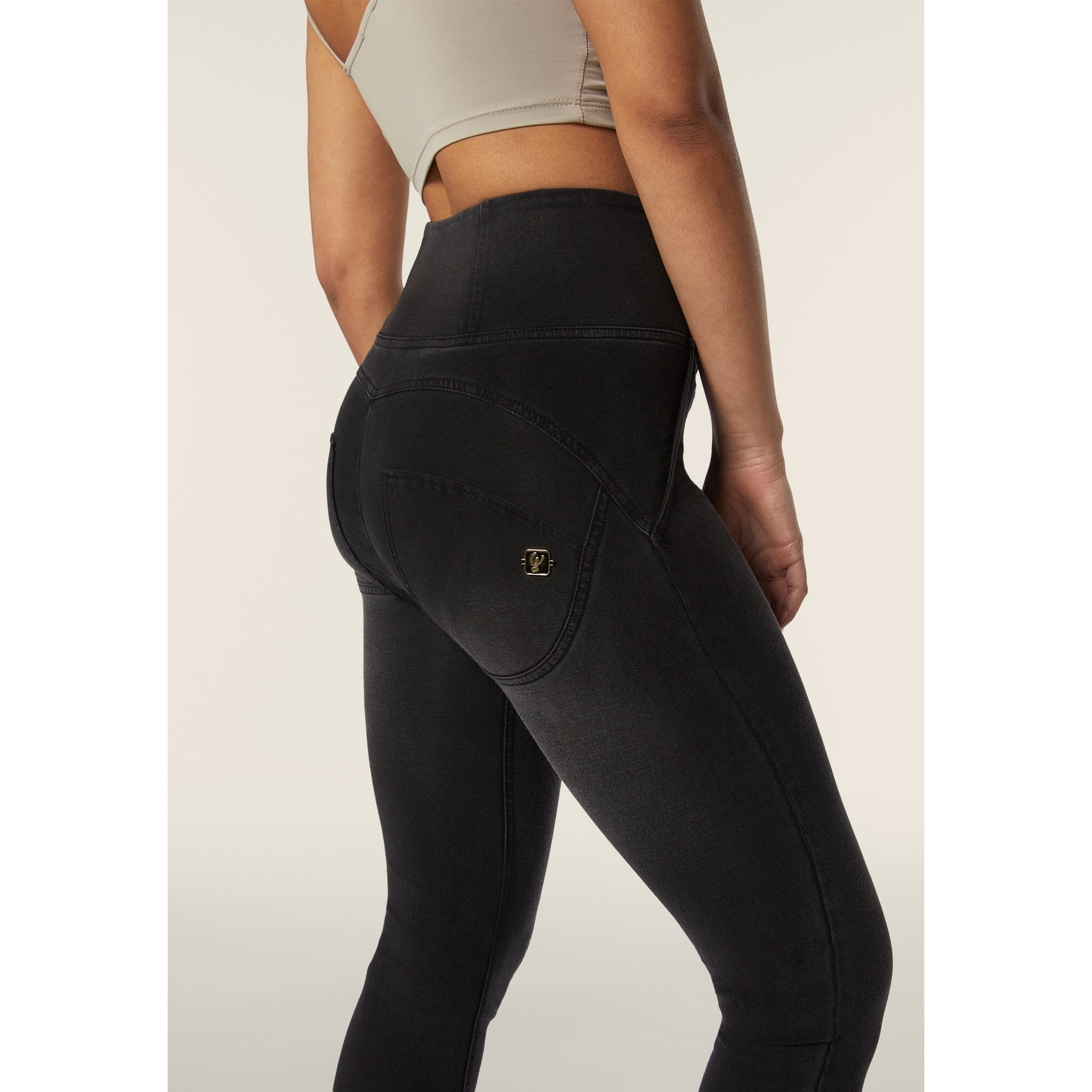 Jeggings WR.UP® vita alta e cucitura centrale e tasche finte