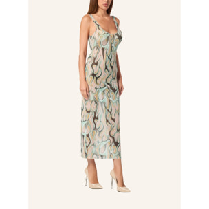 PHILIPP PLEIN Long Dress FLAME