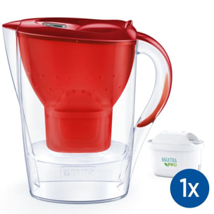 Carafe filtrante BRITA marella rouge