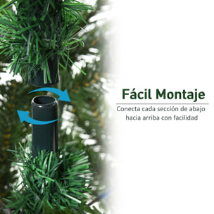árbol Artificial de Navidad con Base Plegable 75x150 cm Verde