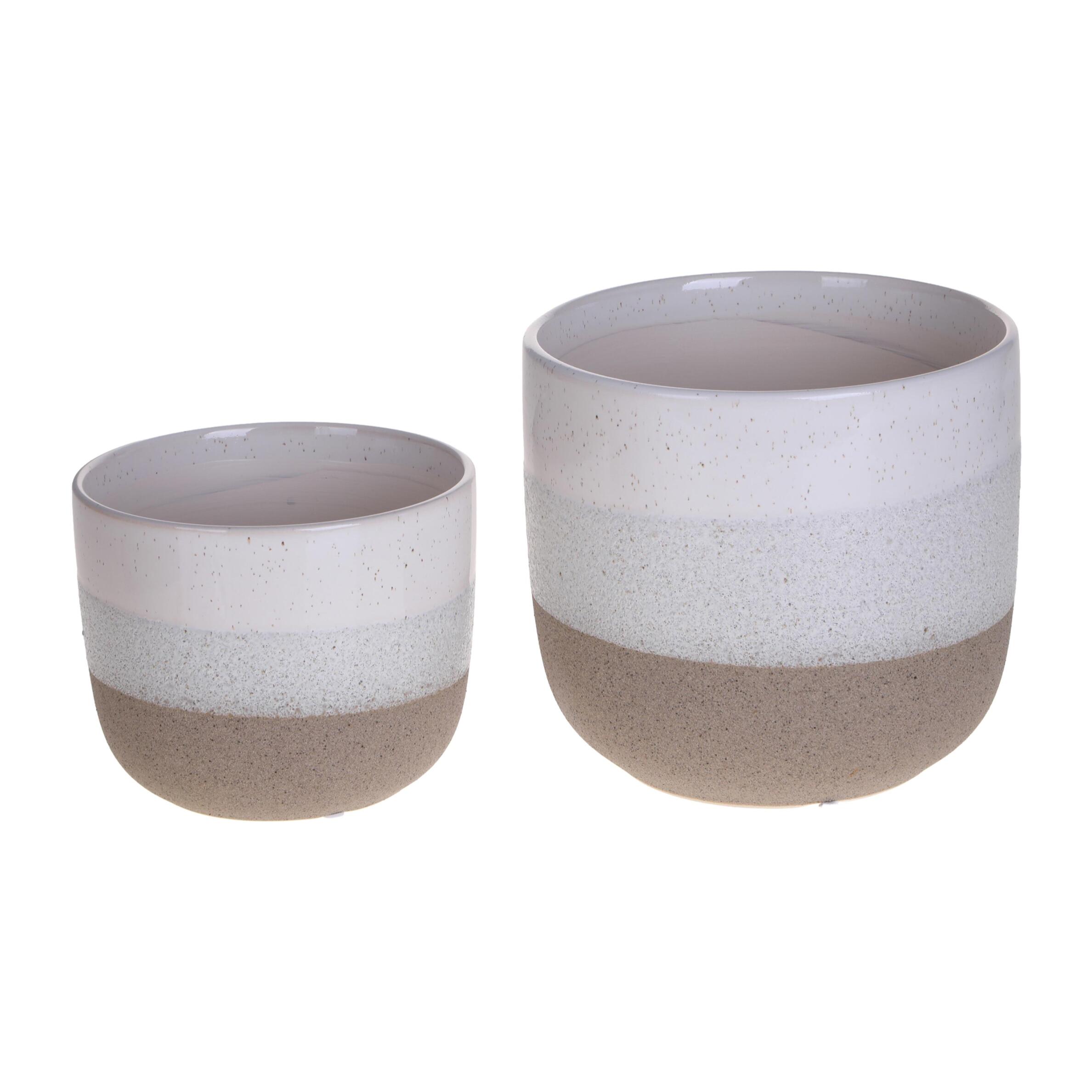 Set 2 cachepot - 22xH20x22cm - Pezzi 1 - Bianchi Dino SpA