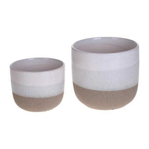 Set 2 cachepot - 22xH20x22cm - Pezzi 1 - Bianchi Dino SpA