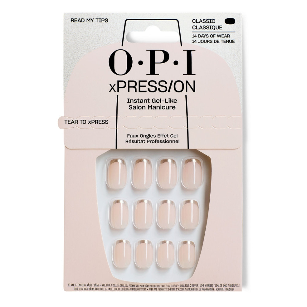 xPRESS/ON - Read My Tips - Faux ongles réutilisables, effet gel - Jusqu'à 14 jours de tenue