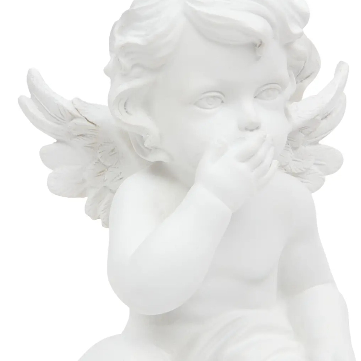 Ange déco H.23cm blanc
