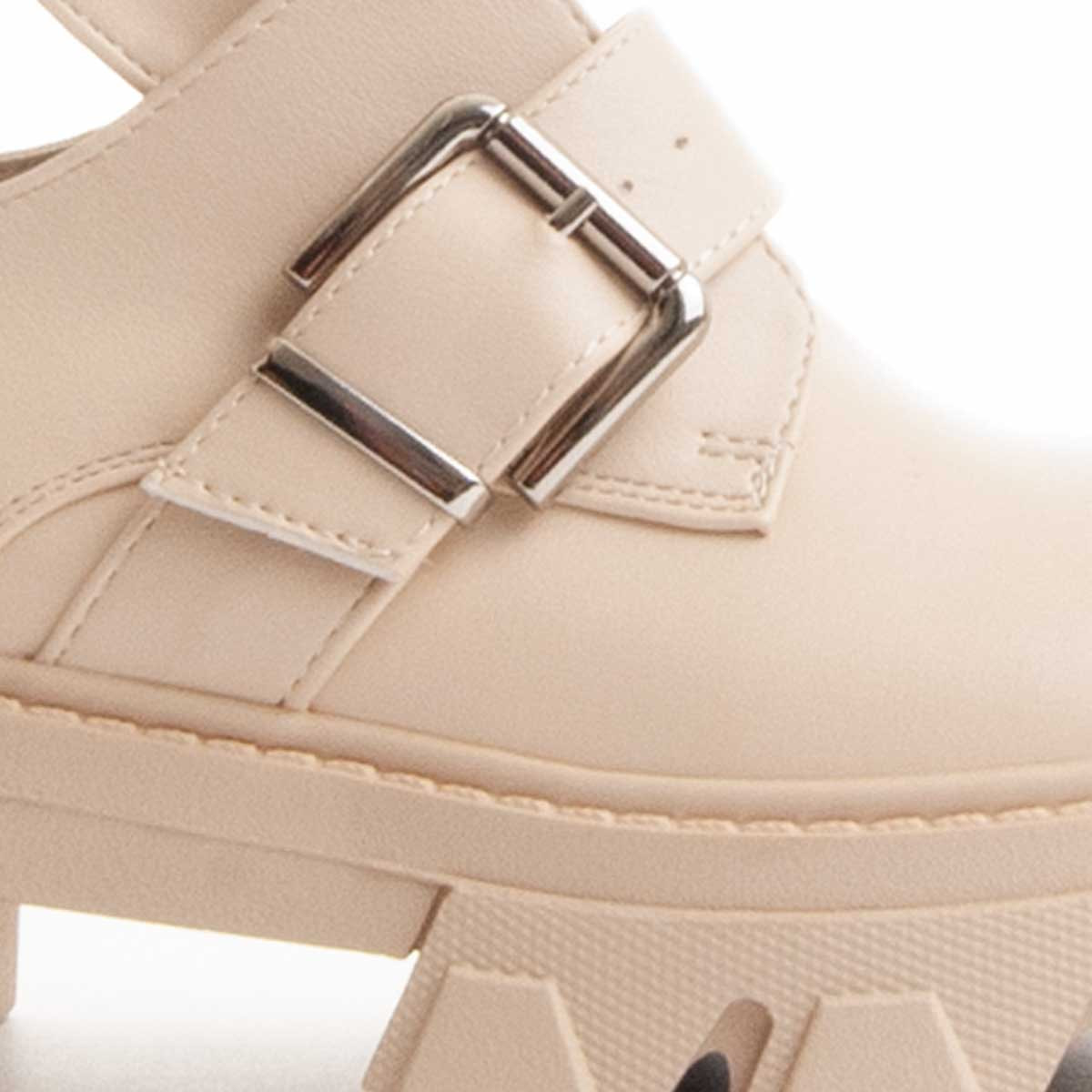 Botines de Plataforma - Beige - Altura: 4 cm