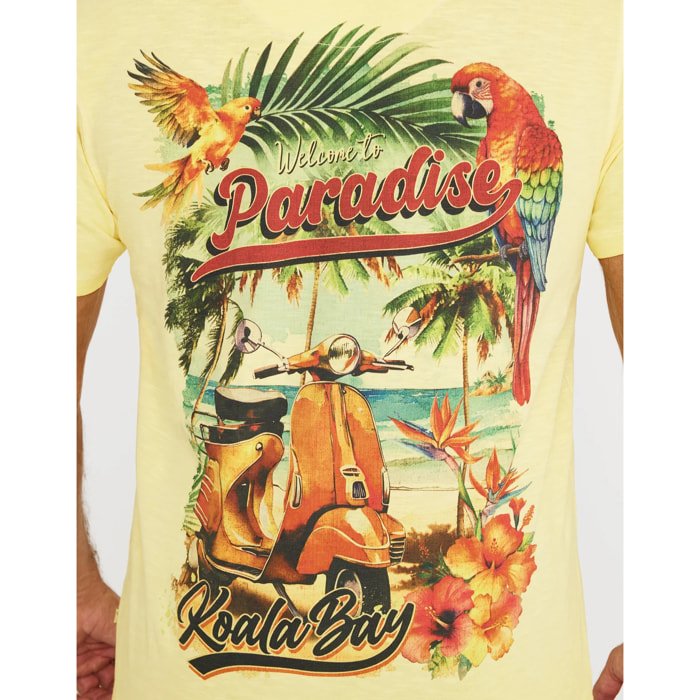 Camiseta Manga Corta Amarillo - Vespa