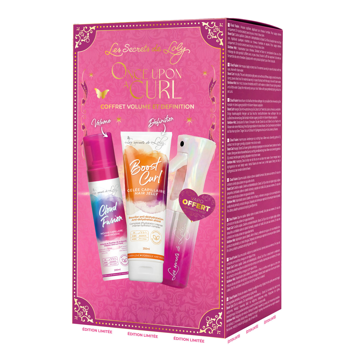 Once Upon A Curl - Coffret Gelée Capillaire Boost Curl 250ml + 2 Produits