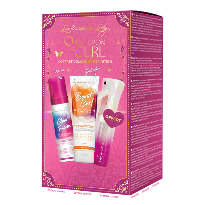Once Upon A Curl - Coffret Gelée Capillaire Boost Curl 250ml + 2 Produits