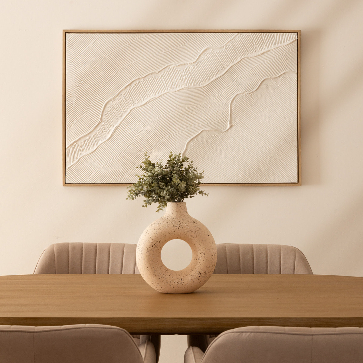 Déco mural 3D Kohana blanc 116x75cm