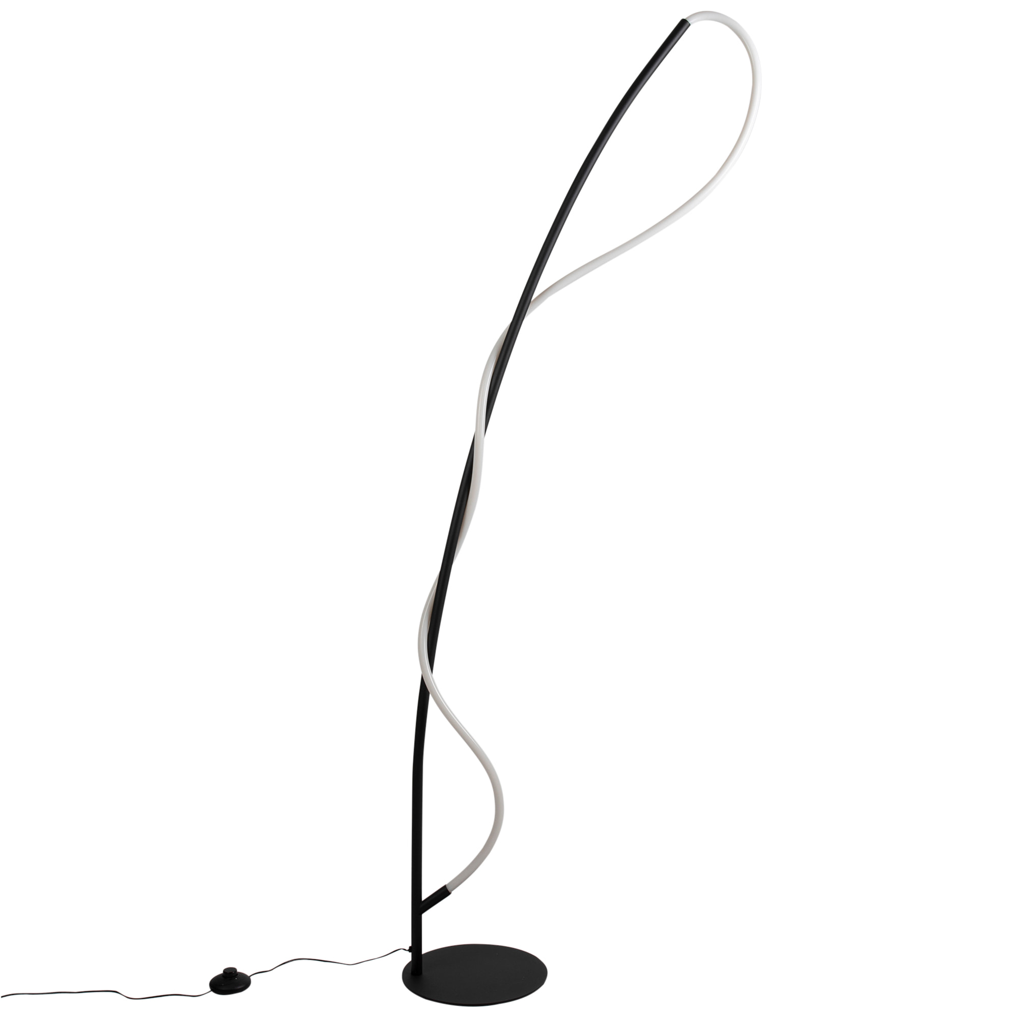 FORLIGHT PIE DE SALÓN IP20 TRESS LED 26 BLANCO NEUTRO - 4000K ON-OFF NEGRO 3099