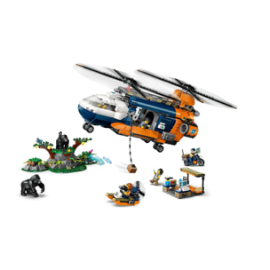 LEGO CITY 60437 - ELICOTTERO DELL’ESPLORATORE DELLA GIUNGLA