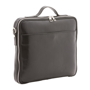 Borsa a mano  unisex In Vera pelle Made in Italy 38x32x6 cm