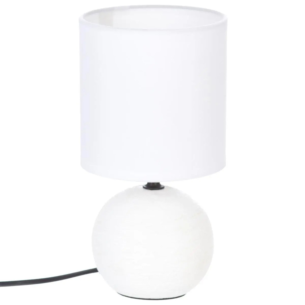 Lampe céramique "Timéo" blanc strié H25cm