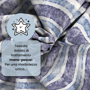 COMPLETO LETTO FANTASY, 100% Microfibra - JEANSSTRIPES