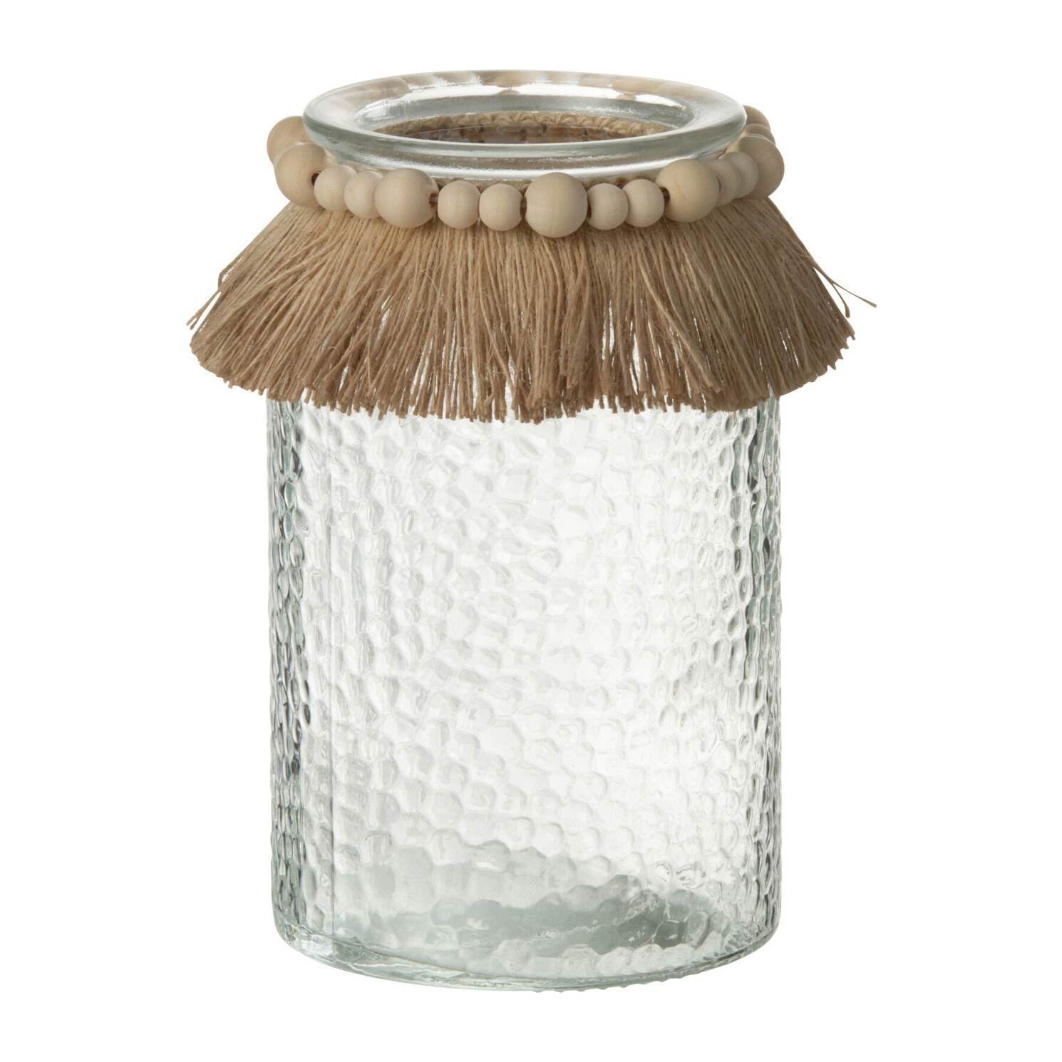 J-Line photophore Perles - verre - transparent - large