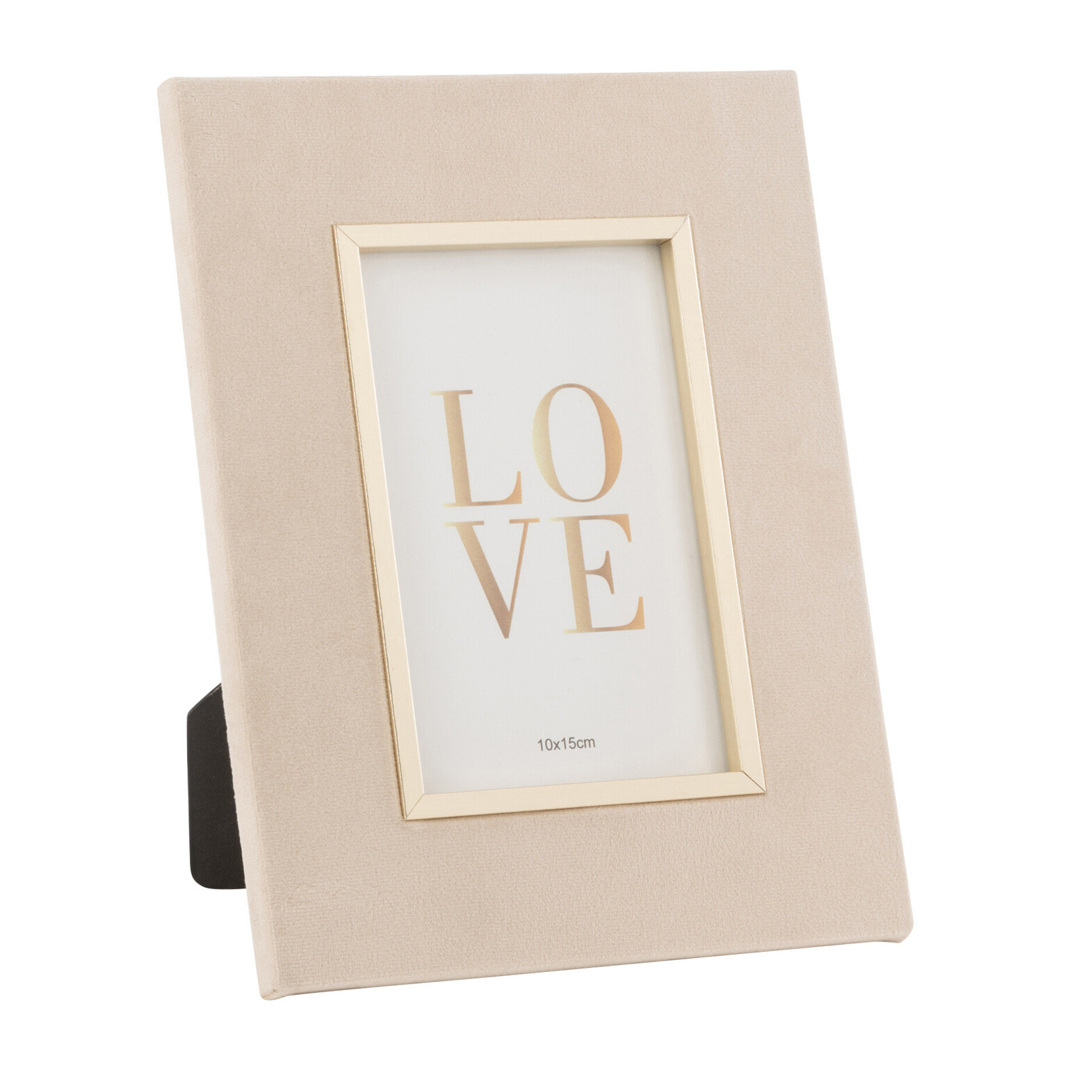 J-Line cadre photo Dita - velours - beige - small