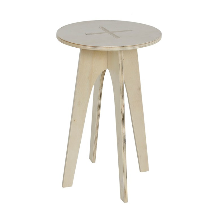 Tabouret rond SIMPLICITY beige