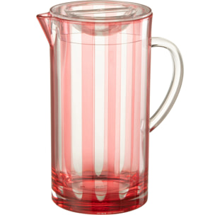 J-Line cruche Melanie - plastique - rouge